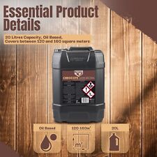 Bartoline Creocote Oil Based Timber Treatment Dark Brown Creosote Sub 20 Litre