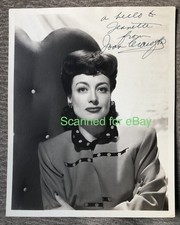 JOAN CRAWFORD MOVIE STAR VINTAGE 1940s DOUBLE WEIGHT SIGNED 8x10 AUTOGRAPH PHOTO