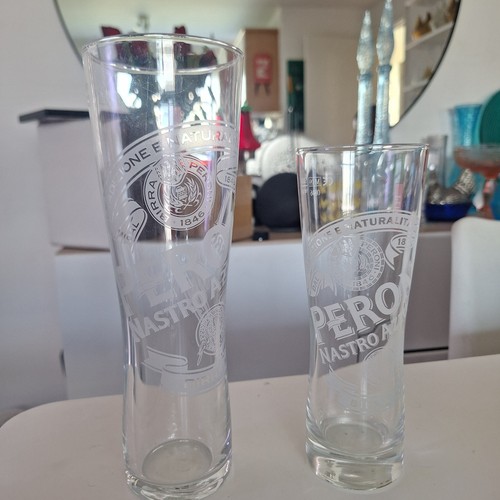 Peroni pint and half - pint,
