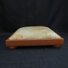 Vintage Upholstered Wooden Footstool