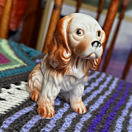 Glossy ceramic cocker spaniel - glossy,