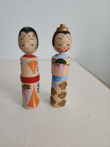 Wooden kokeshi dolls set - kokeshi, of