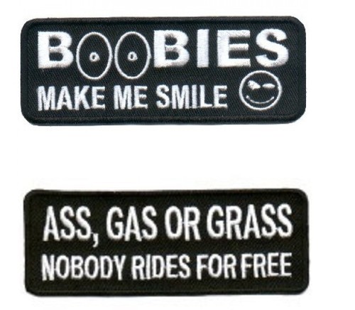 Two motorcycle biker - motorcycle, vest