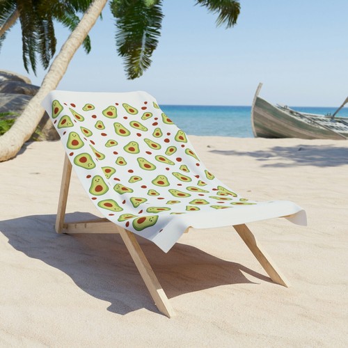 Avocado beach towel - avocado,