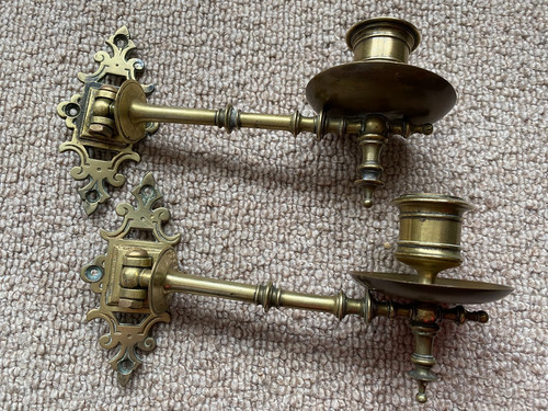 Fancy antique brass piano - fancy,