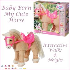 Zapf Creations BABY BORN My Cute Walking Horse NEW Battery Operated Interactive