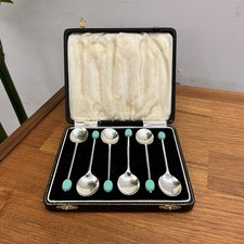 1950s Silver Plated  Turquoise