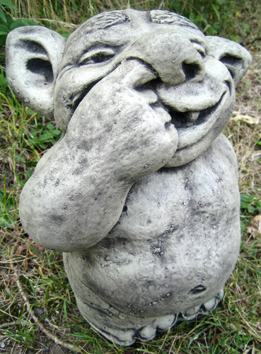 Nose picking troll stone - nose,