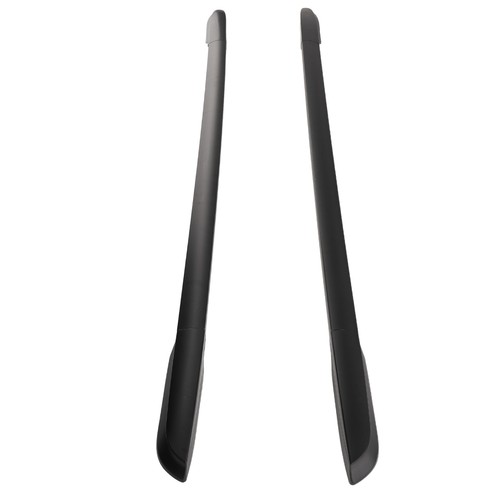 Aluminium black roof rails - black, for