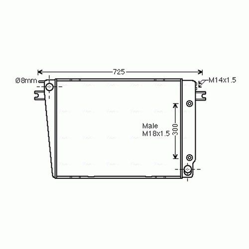 Radiator for bmw series - series, e24