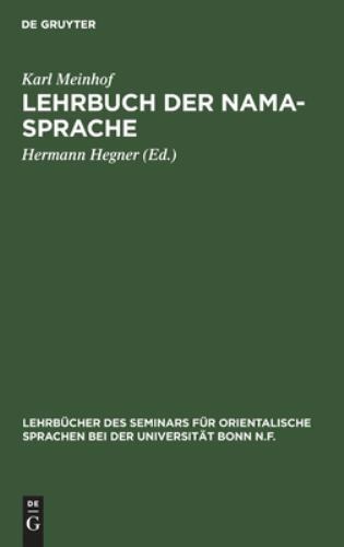 Lehrbuch der nama sprache - der, nama-sprache