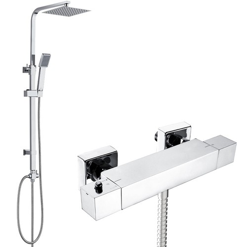 Chrome square telescopic rigid - square,