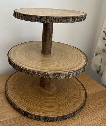 Tier rustic wood - 3-tier,