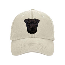 PATTERDALE TERRIER BASEBALL CAP EMBROIDERED 12 COLOURS GIFT BOX BLACK PATTERDALE