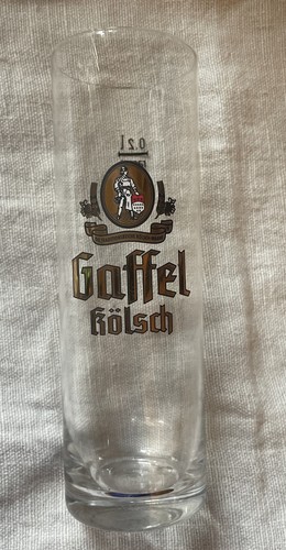 Gaffel kolsch half pint glass - kolsch,