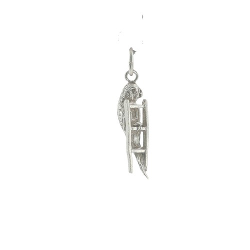 Vintage sterling silver budgie - sterling,