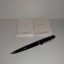 Cartier Mechanical Pencil Diabolo de Cartier Black Gold Very Good Condition