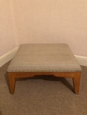 Vintage 1970s Footstool Oak