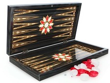 Luxury Orient Backgammon Tavla XXL Board Games Family Game 