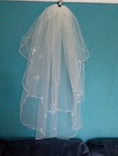 Ivory wedding veil 2 tier
