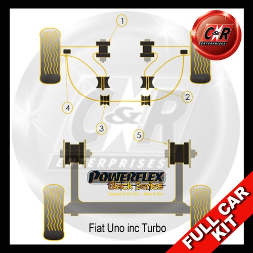 Powerflex black complete bush - black,