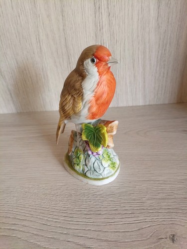 Vintage ceramic robin - ceramic,