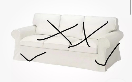Used ikea ektorp cover - used,