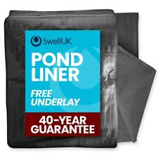 Swell Pond Liner DEAL 40yr  with FREE Underlay  & FREE Delivery! Garden Fish