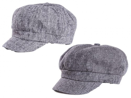 Ladies baker boy hat grey - hat,