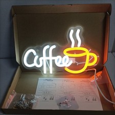 led neon light coffee sign