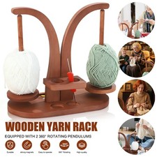 Wooden Yarn Holder Handmade Wool Yarn Winder Knitting Accessories