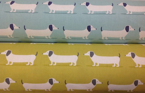 Hound dog fabric - hound, fabric,dachshund