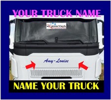 Custom Truck Name decal. Name