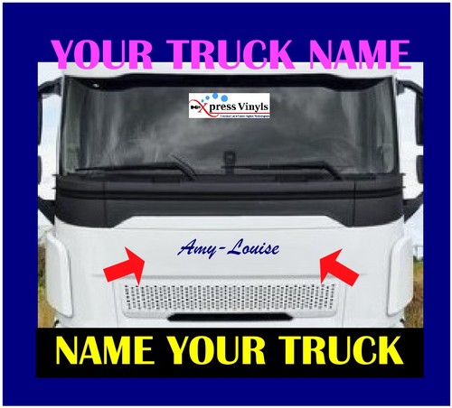 Truck name decal - name, decal.