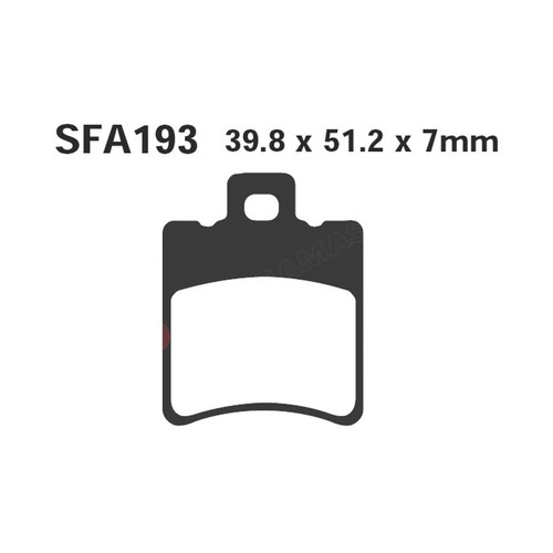 Pair brake pads ebc - sfa, sfa193