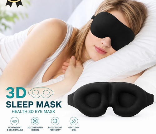 Soft padded sleep mask - soft, 3d