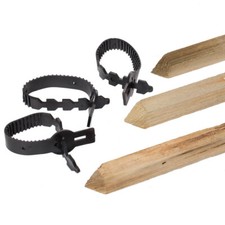 Tree Stake & Tie Set, 3x1.2m