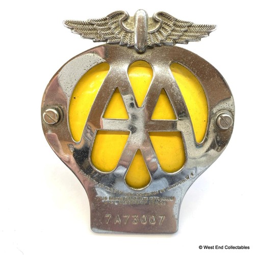 1958 1959 1950s car badge - aa,
