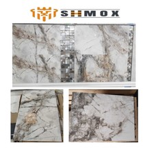 Multi Colour Ceramic Brown  PorcelaIn Floor & Wall tile Polished Rectified Edges