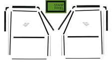 2x Front Door Window Channel &