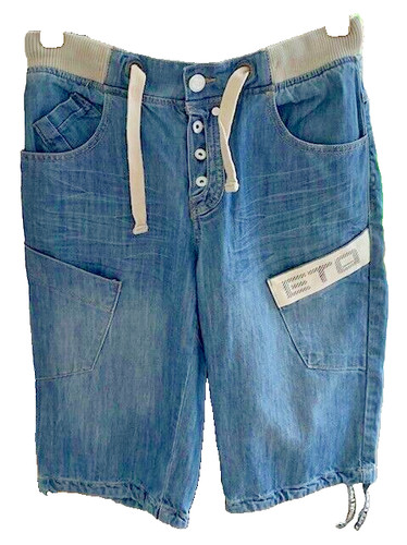Eto blue denim shorts mens - blue,