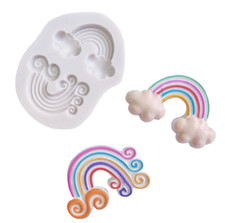 Rainbow Silicone Fondant Icing