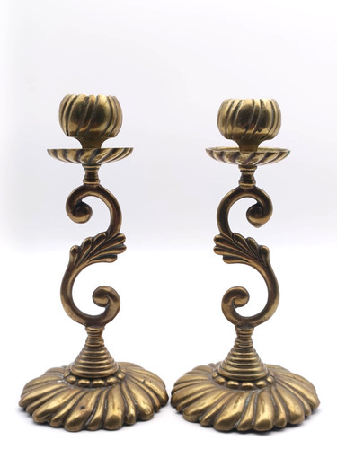 Pair vintage brass - vintage,
