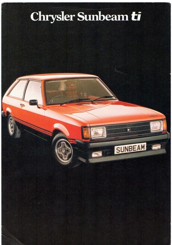 Chrysler sunbeam 1600 - ti, 1979