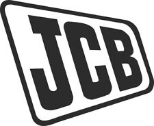 JCB logo vinyl decal sticker car van trailer caravan digger 18x15cm