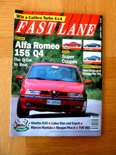 Fast lane magazine august 1992 - august,