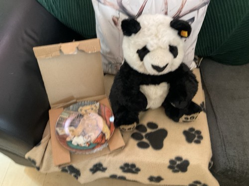 Steiff panda and - ,