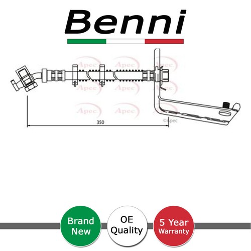 Brake hose rear - brake,