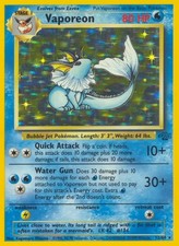 Vaporeon - 12/64 - Pokemon Jungle Unlimited Holo Rare Card WOTC MP