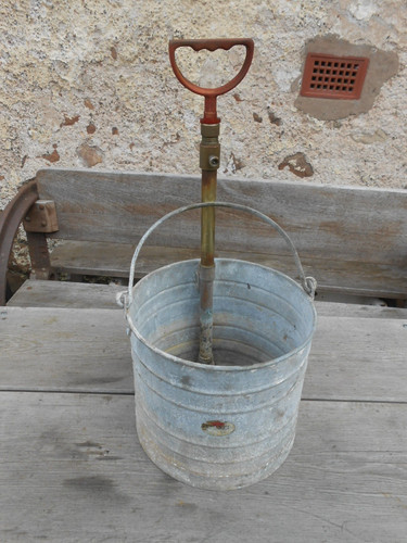 Vintage galvanised bucket - vintage,
